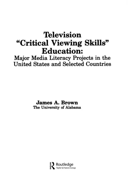 Television ',Critical Viewing Skills', Education
