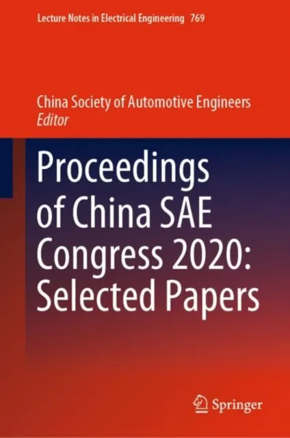Proceedings of China SAE Congress 2020: Selected Papers