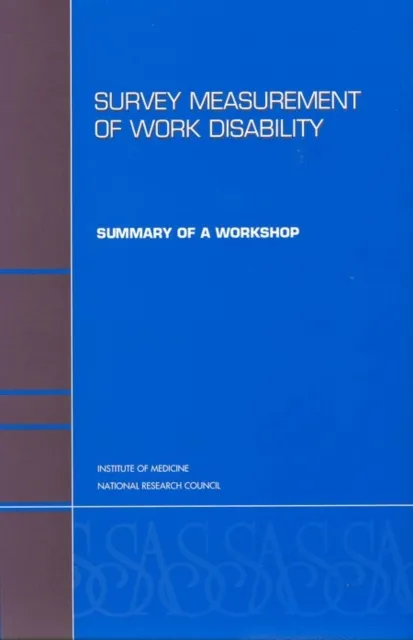 Survey Measurement of Work Disability