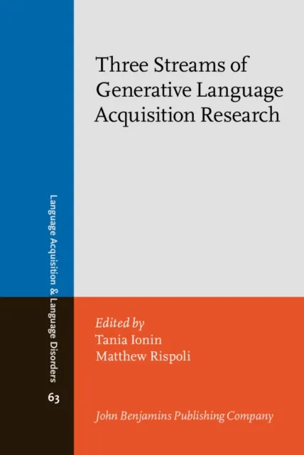 Three Streams of Generative Language Acquisition Research