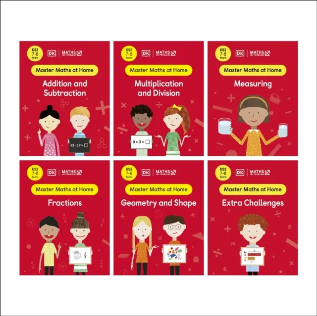 Maths   No Problem! Collection of 6 Workbooks, Ages 7-8 (Key Stage 2)