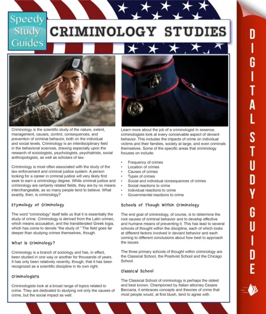 Criminology Studies (Speedy Study Guides)