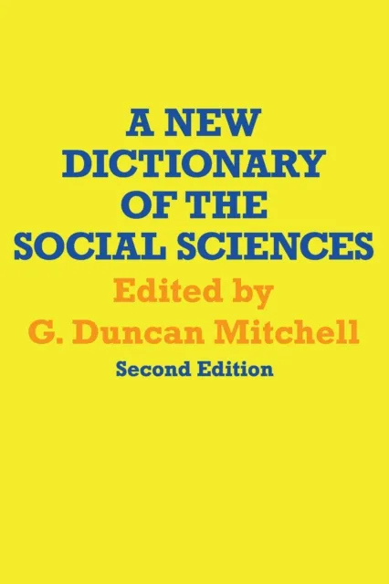 New Dictionary of the Social Sciences