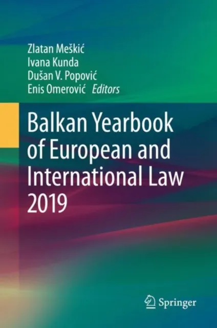 Balkan Yearbook of European and International Law 2019