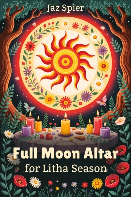 Full Moon Altar for Litha Season