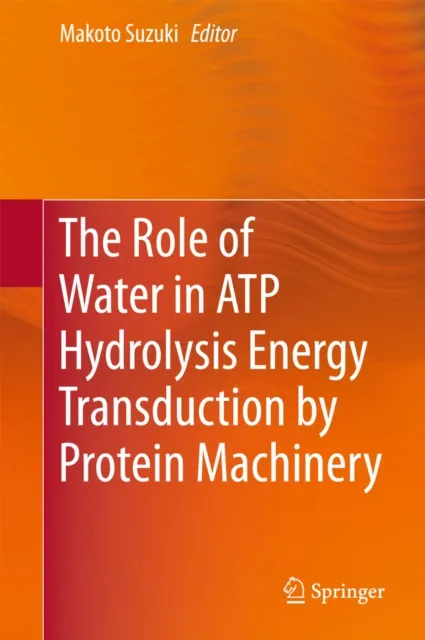 Role of Water in ATP Hydrolysis Energy Transduction by Protein Machinery