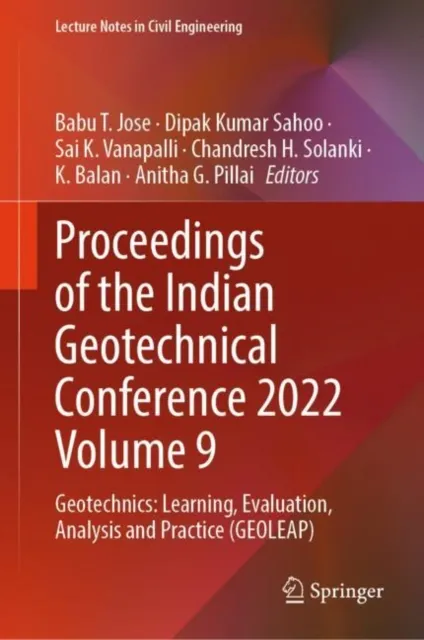Proceedings of the Indian Geotechnical Conference 2022 Volume 9