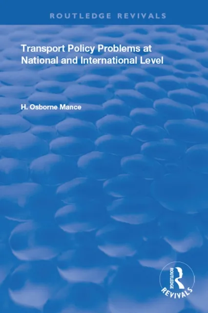 Transport Policy Problems at National and International Level