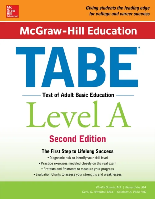 McGraw-Hill Education TABE Level A, Second Edition