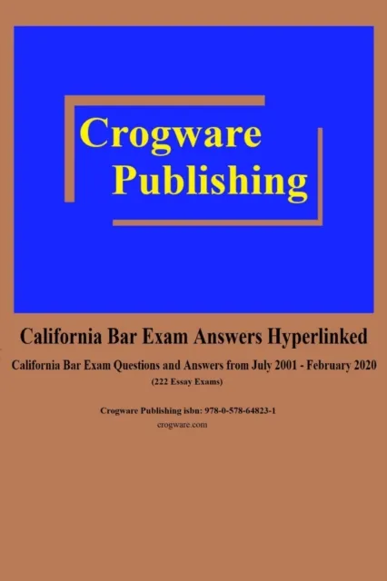 California Bar Exam Answers Hyperlinked