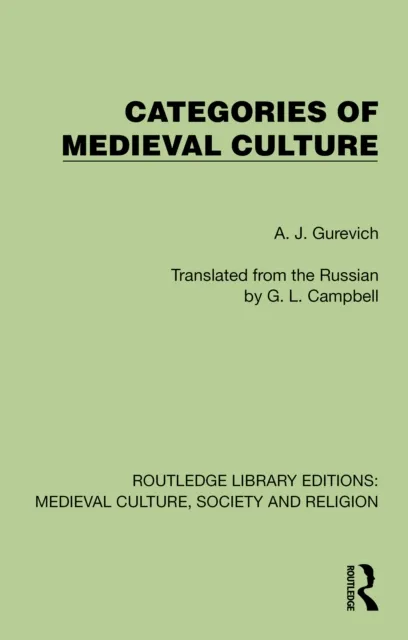 Categories of Medieval Culture