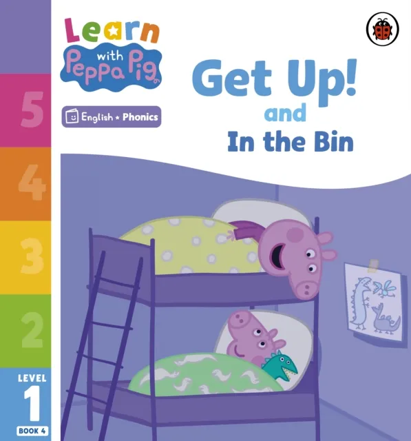 Learn with Peppa Phonics Level 1 Book 4   Get Up! and In the Bin (Phonics Reader)
