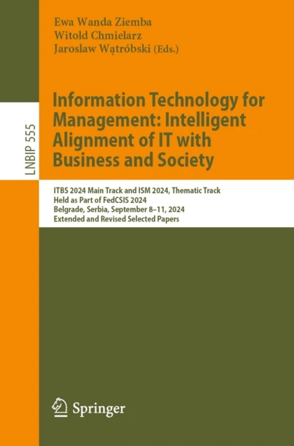 Information Technology for Management: Intelligent Alignment of IT with Business and Society