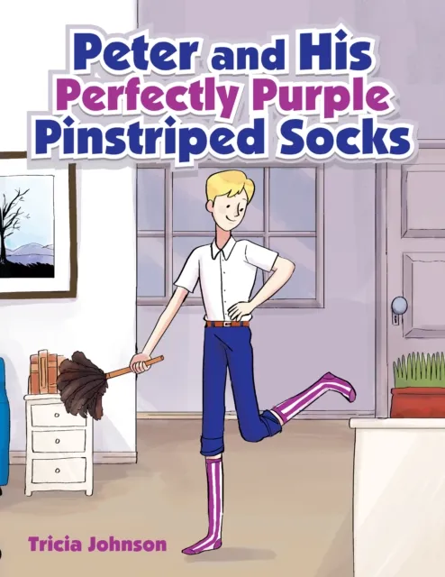Peter and His Perfectly Purple  Pinstriped Socks