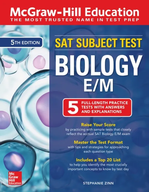 McGraw-Hill Education SAT Subject Test Biology E/M, Fifth Edition