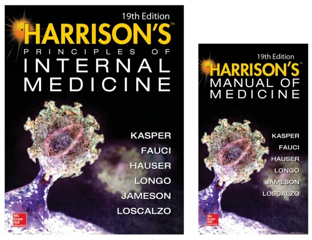 Harrison's Principles of Internal Medicine 19th Edition and Harrison's Manual of Medicine 19th Edition (EBook)VAL PAK