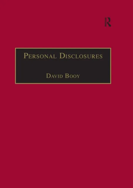 Personal Disclosures