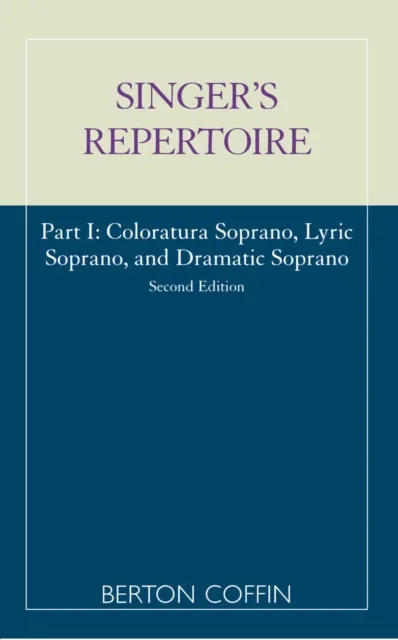 Singer's Repertoire, Part I