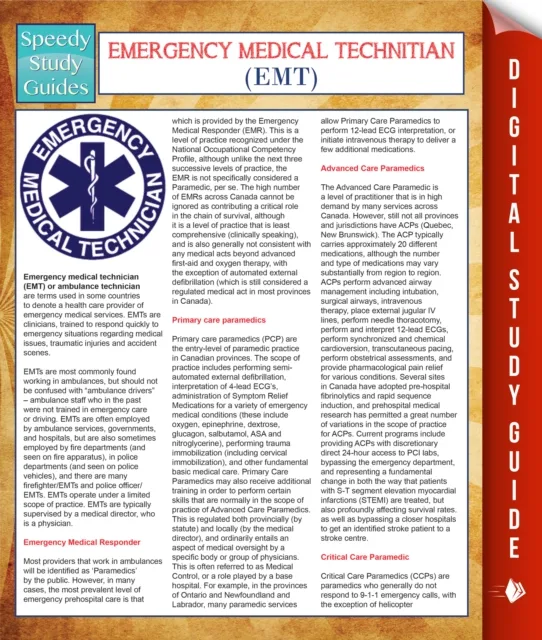 EMT- Emergency Medical Technician (Speedy Study Guides)