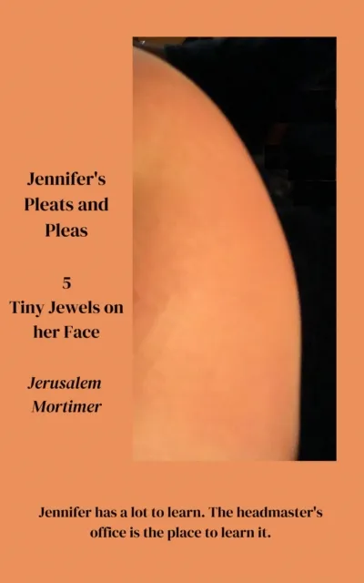 Jennifer's Pleats and Pleas 5: Tiny Jewels on her Face