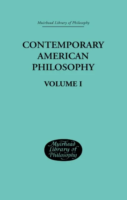Contemporary American Philosophy