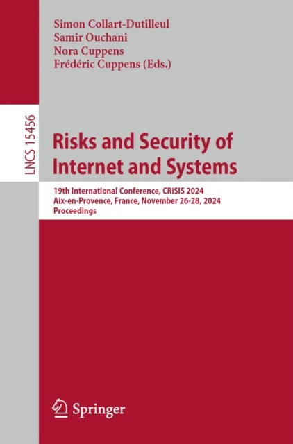 Risks and Security of Internet and Systems
