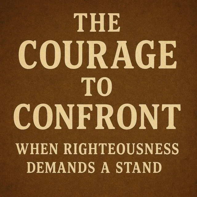 Courage To Confront When Righteousness Demands A Stand