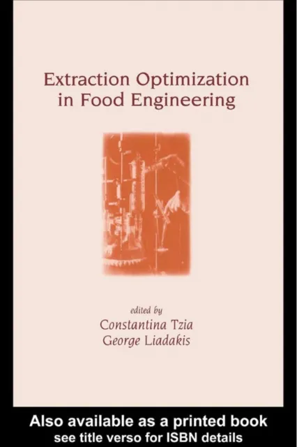 Extraction Optimization in Food Engineering