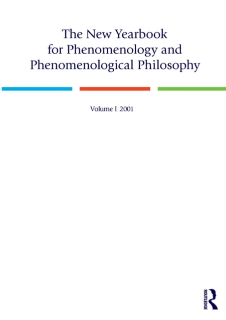 New Yearbook for Phenomenology and Phenomenological Philosophy