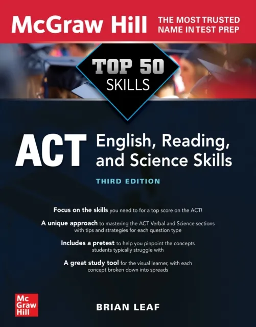Top 50 ACT English, Reading, and Science Skills, Third Edition