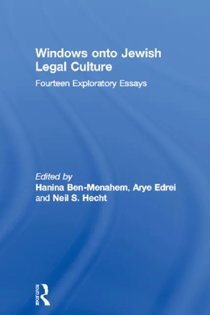 Windows onto Jewish Legal Culture