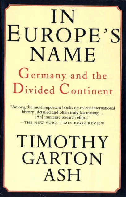 In Europe's Name