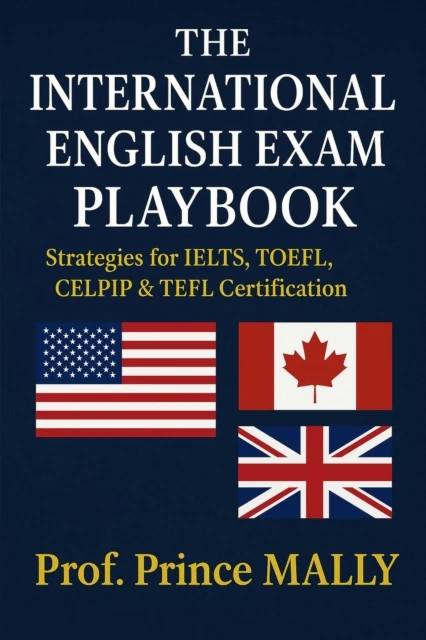 International English Exam Playbook: Strategies for IELTS, TOEFL, CELPIP & TEFL Certification