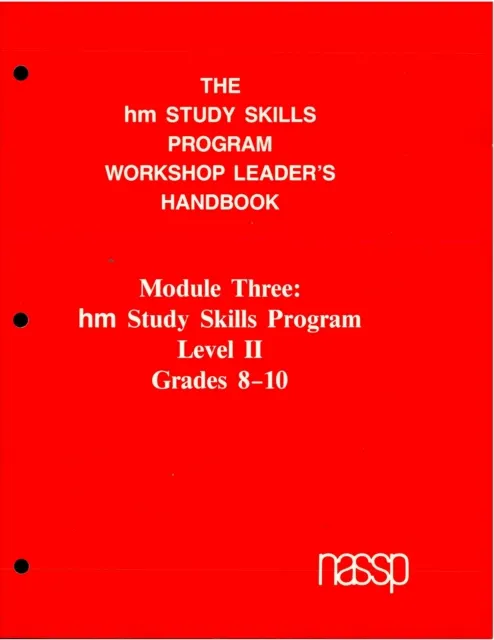Workshop Leader's Handbook: Level II Grades 8-10