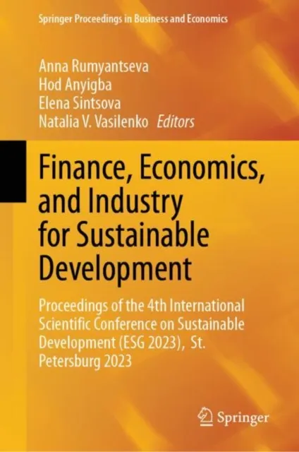 Finance, Economics, and Industry for Sustainable Development