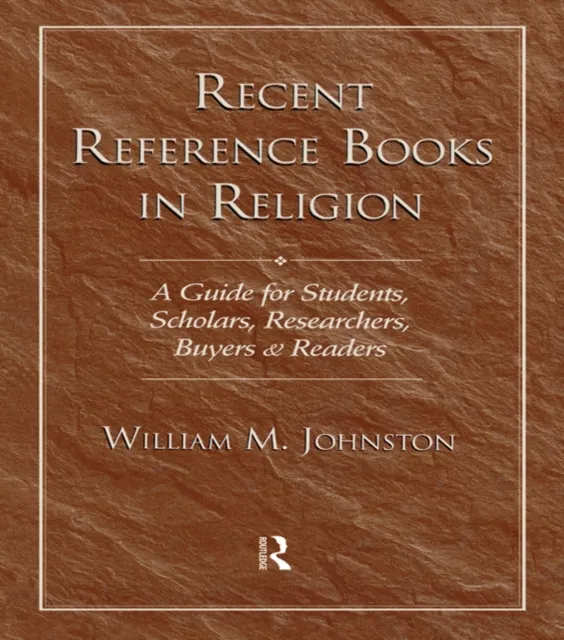 Recent Reference Books in Religion